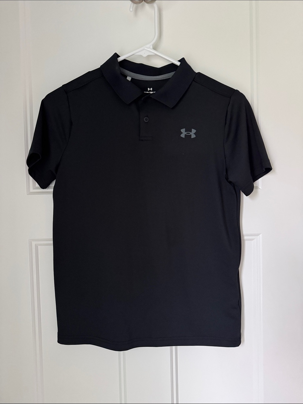 Under Armour Black Boys' Short Sleeve Polo